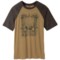 prAna Heathered Raglan T-Shirt - Short Sleeve (For Men) in Dull Gold Namaste
