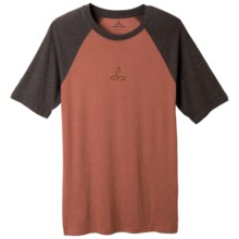 prAna Heathered Raglan T-Shirt - Short Sleeve (For Men) in Picante Evolution - Closeouts