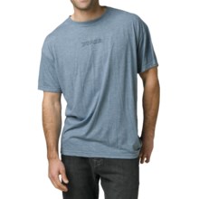 prAna Heathered T-Shirt - Short Sleeve (For Men) in Aqua Totem - Closeouts