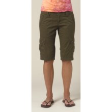 prAna Laynie Knickers - Stretch Organic Cotton Canvas (For Women) in Ivy - Closeouts