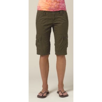 prAna Laynie Knickers - Stretch Organic Cotton Canvas (For Women) in Ivy