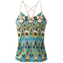 prAna Leyla Tank Top - Built-In Shelf Bra (For Women) in Agave Ikat - Closeouts