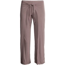 prAna Malia Mahdia Capri Pants- Mock Wrap Overlay (For Women) in Iron - Closeouts