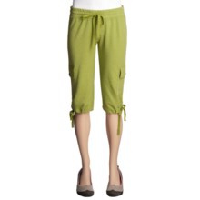 prAna Mandie Heathered French Terry Knickers (For Women) in Citron - Closeouts