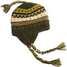 prAna Marci Beanie Hat - Wool, Ear Flaps (For Women) in Olive - Closeouts