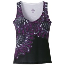 prAna Melina Tank Top - V-Neck, Sleeveless (For Women) in Black Feather - Closeouts