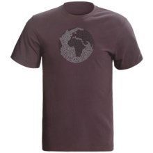 prAna Organic Crew Neck T-Shirt - Organic Cotton, Short Sleeve (For Men) in Thistle Globe - Closeouts