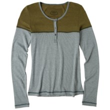 prAna Pippa Henley Shirt - Long Sleeve (For Women) in Cypress - Closeouts
