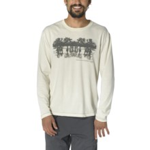 prAna Reflection T-Shirt - Organic Cotton, Long Sleeve (For Men) in Stone - Closeouts