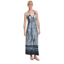 prAna Simone Maxi Dress - Cotton-Modal, Halter (For Women) in Grey - Closeouts