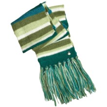 prAna Stripe Knotted Tassel Scarf (For Women) in Avocado - Closeouts