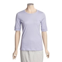 prAna Zoe Shirt - Organic Cotton, Elbow Sleeve (For Women) in Lavender - Closeouts