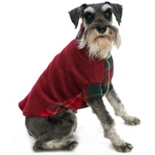 Premier Pet Fido Fleece Dog Sweater - Medium Dogs, Size 14 in Macdawg Plaid - Closeouts