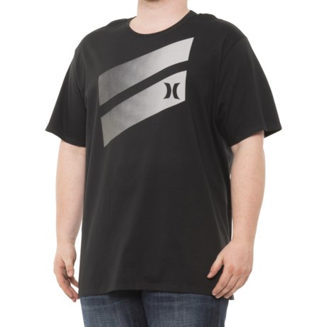 Hurley Premium Icon Slash Gradient T-Shirt - Short Sleeve (For Men) - OIL GREY (M )