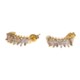 Prime Art Amethyst Earrings - 18K Gold-Plated Sterling Silver