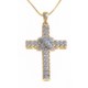 Prime Art Cross Necklace - 18K Gold-Plated, Chain