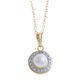 Prime Art Genuine Pearl Pendant Necklace - Chain