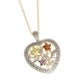 Prime Art Heart Pendant Necklace - 18K Gold-Sterling Silver