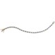 Prime Art Sapphire Cubic Zirconia Tennis Bracelet - 18K Gold-Plated
