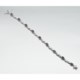 Prime Art Sterling Silver Rope Bracelet - Semi-Precious Stones