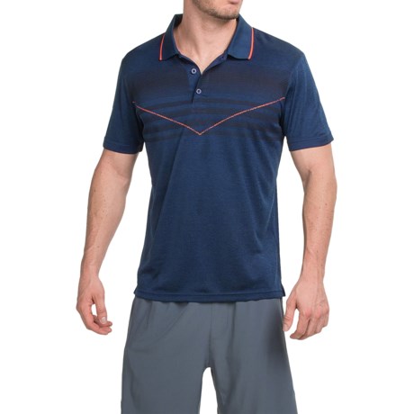 Prince Chest Stripe Polo Shirt Short Sleeve (For Men)