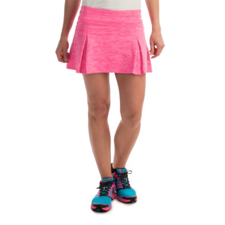 Prince Pleated Space Dye Skort Built In Shorts For Women