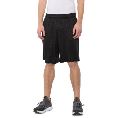 90 Degree by Reflex Printed Basketball Shorts (For Men) - #3 EMBOSSED BLACK (S )