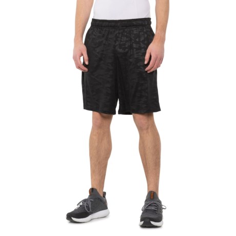 90 Degree by Reflex Printed Basketball Shorts (For Men) - #5 EMBOSSED BLACK (CAMO) (2XL )