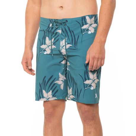 Hurley Printed Boardshorts (For Men) - MINERAL BLUE (34 )