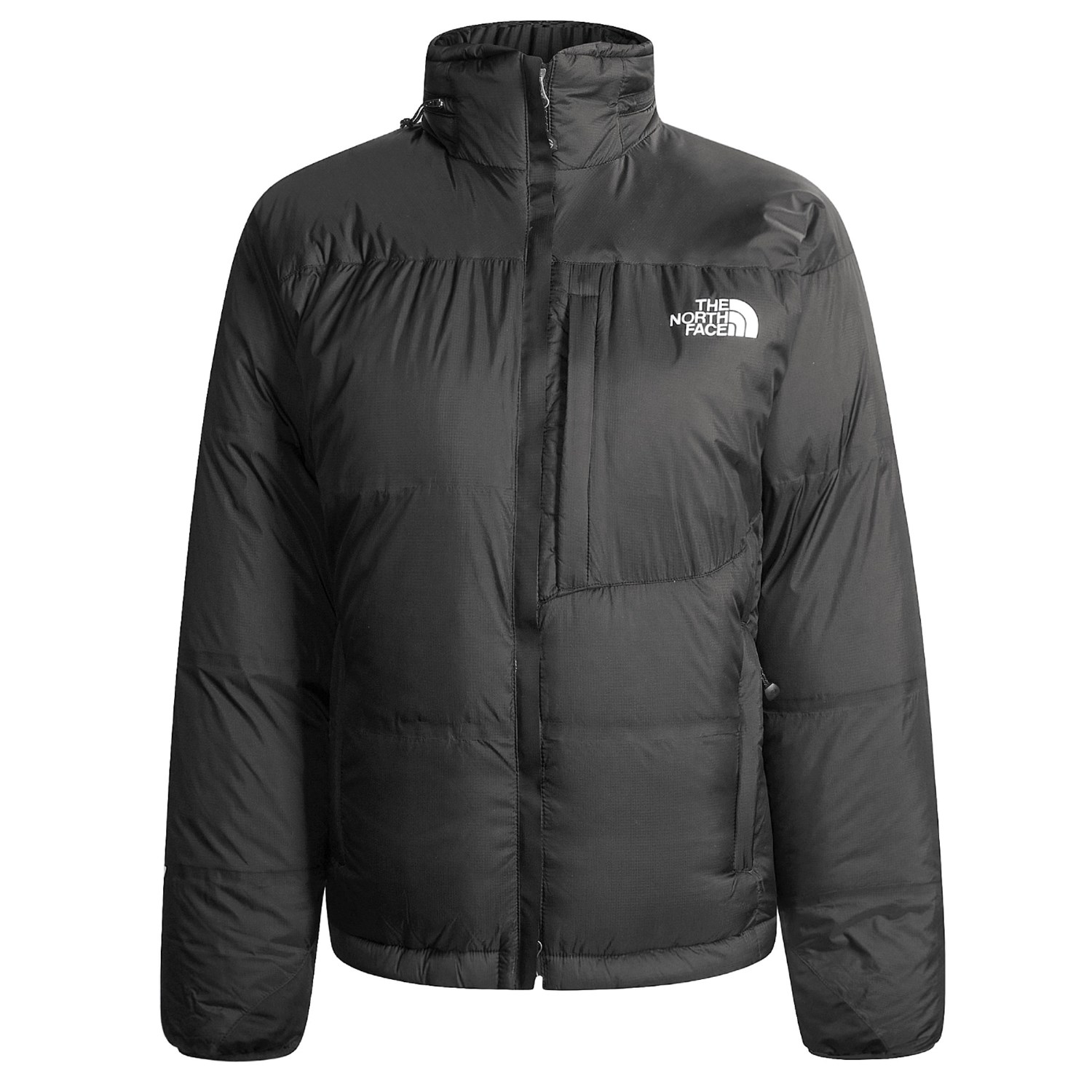 black fur lined puffer jacket