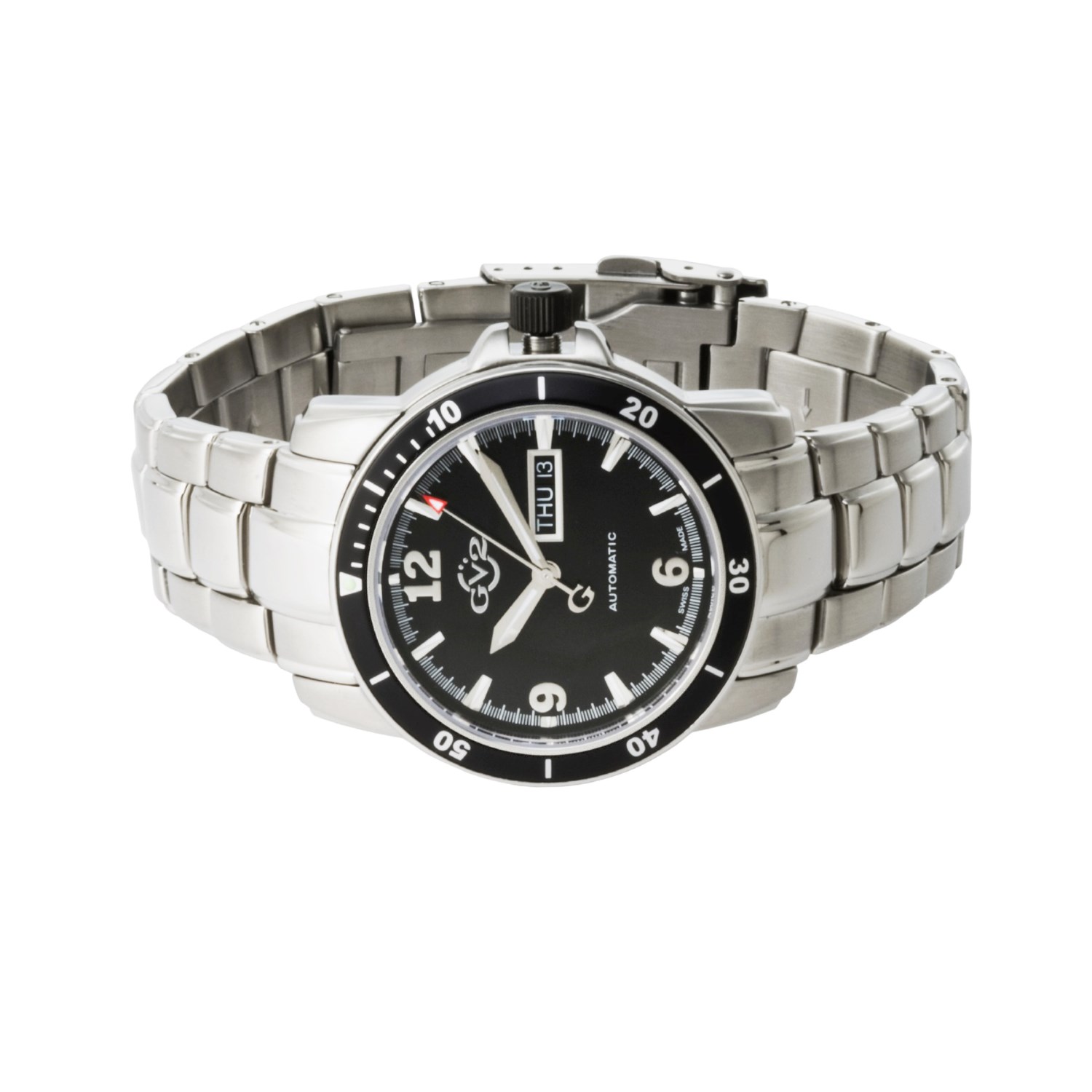 GV2 by Gevril Explorer Automatic Watch Stainless Steel 1100Y Save 71