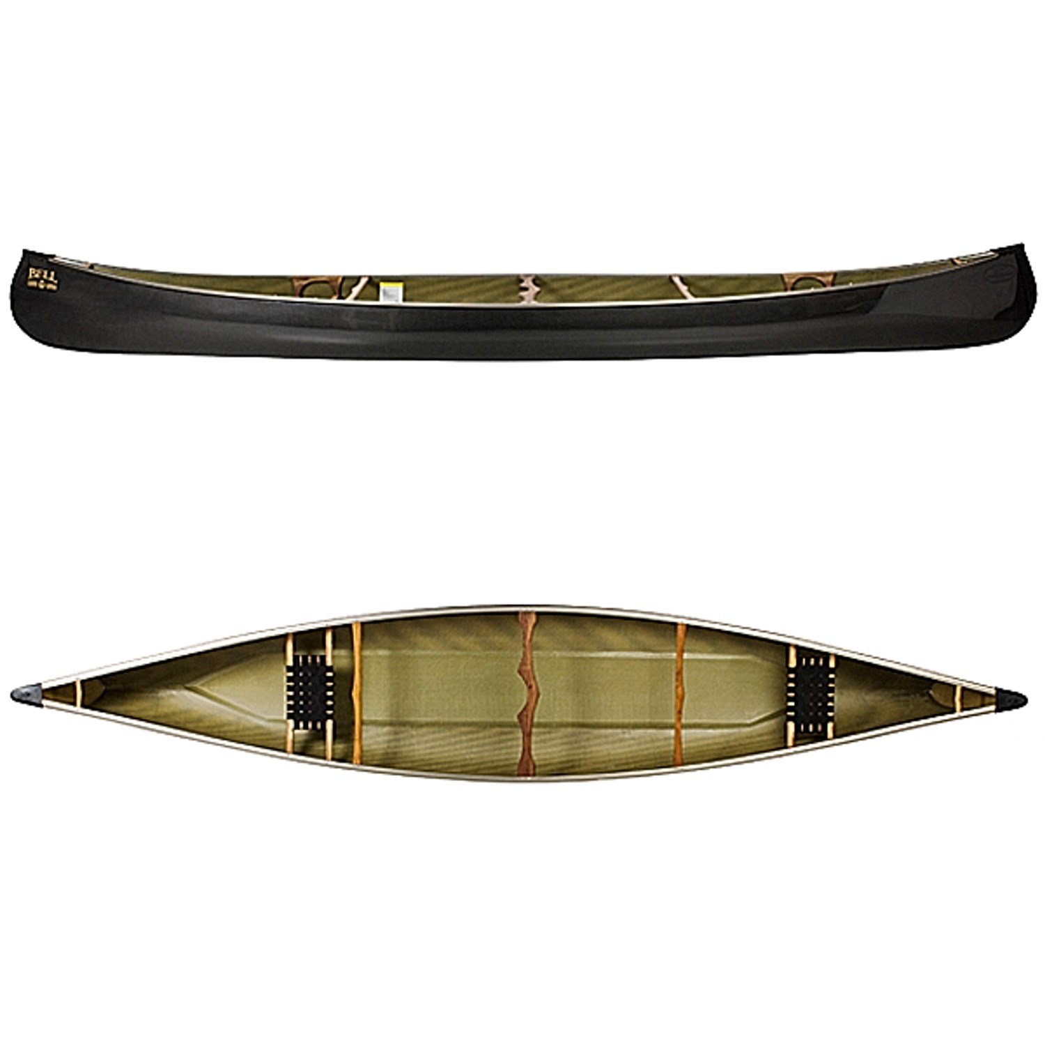 Bell Canoe 17' Seliga Tripper Blackgold Canoe with Deluxe Aluminum Rigging 1147X Save 20