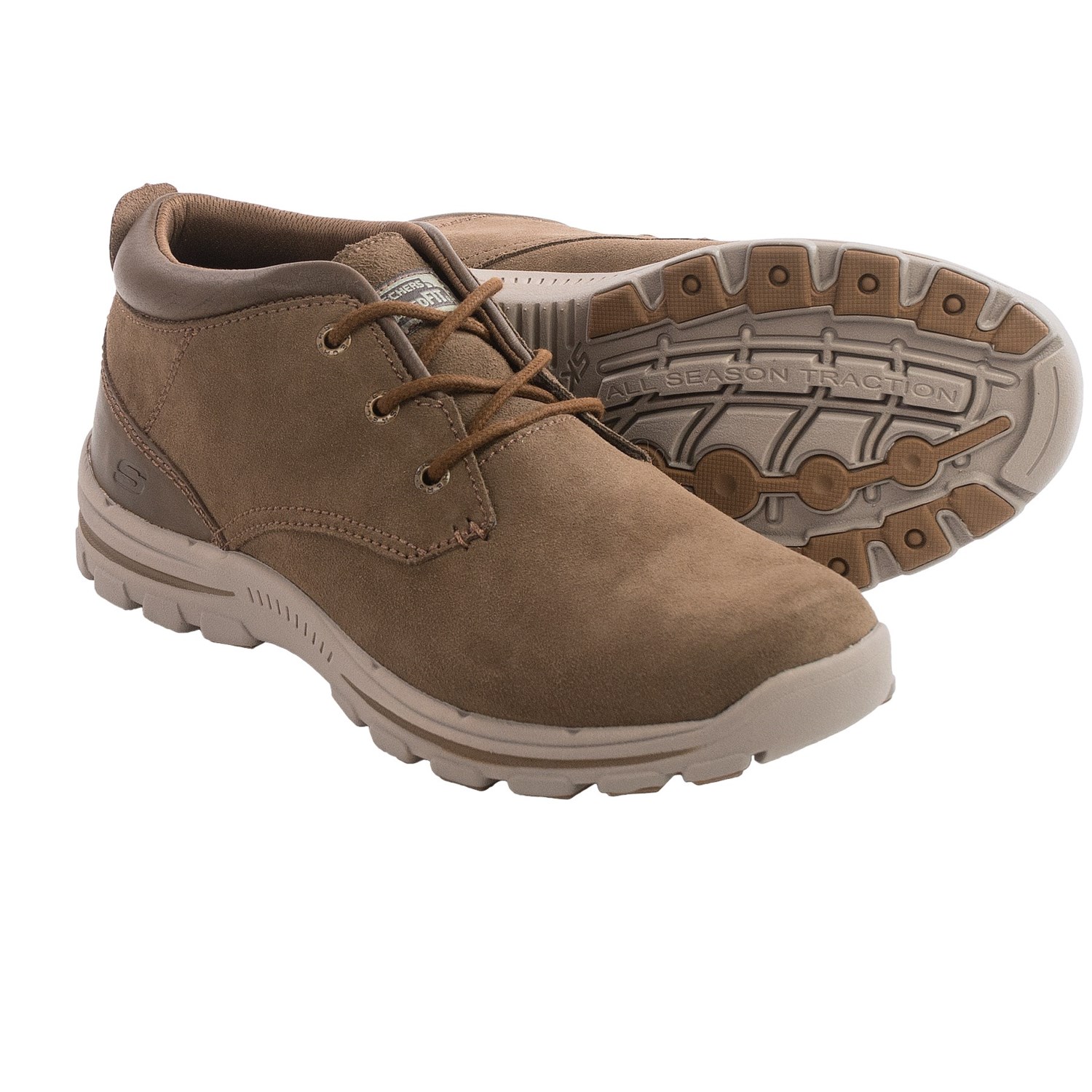 skechers relaxed fit bikers lineage chukka boot