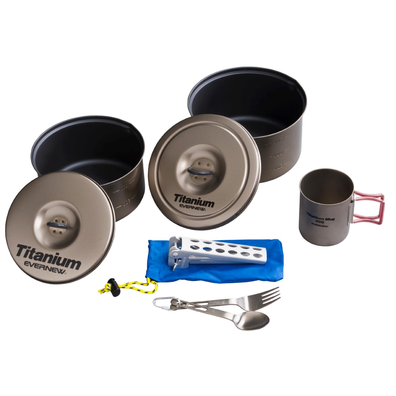 Evernew America Titanium Solo NonStick Cook Set 8Piece 1449M Save 31