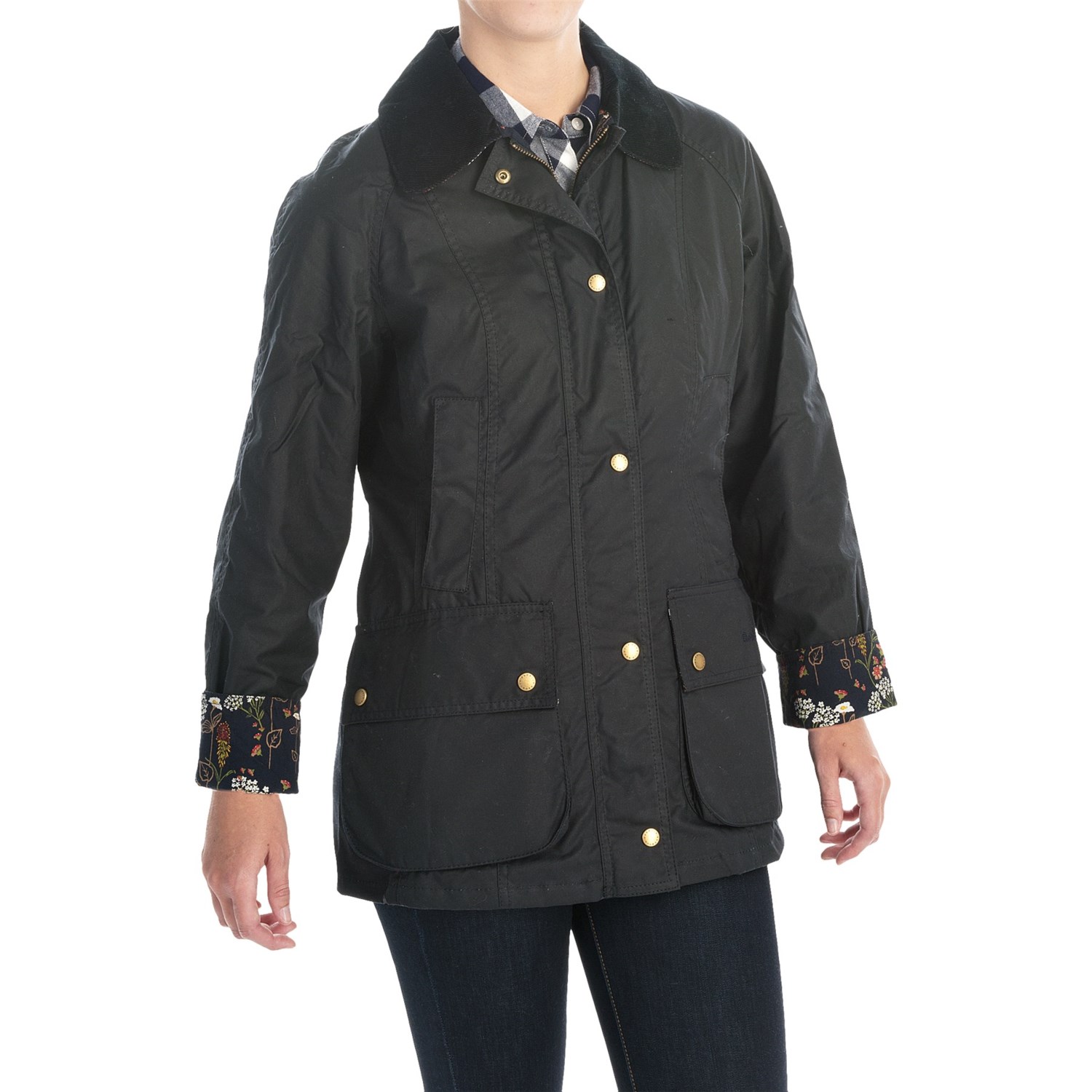 Barbour International Patch Pocket Jacket (For Women) 153CA Save 52