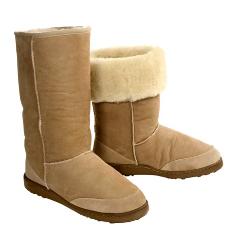 sheepskin outdoor boots
