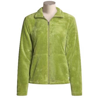 White Sierra Cozy Fleece Jacket (For Women)