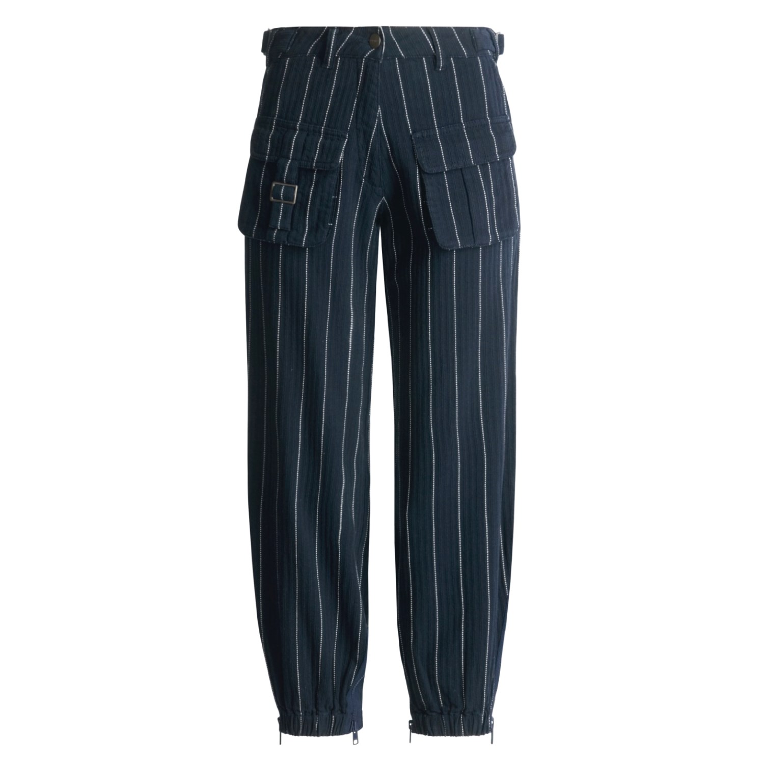 womens navy blue pinstripe pants