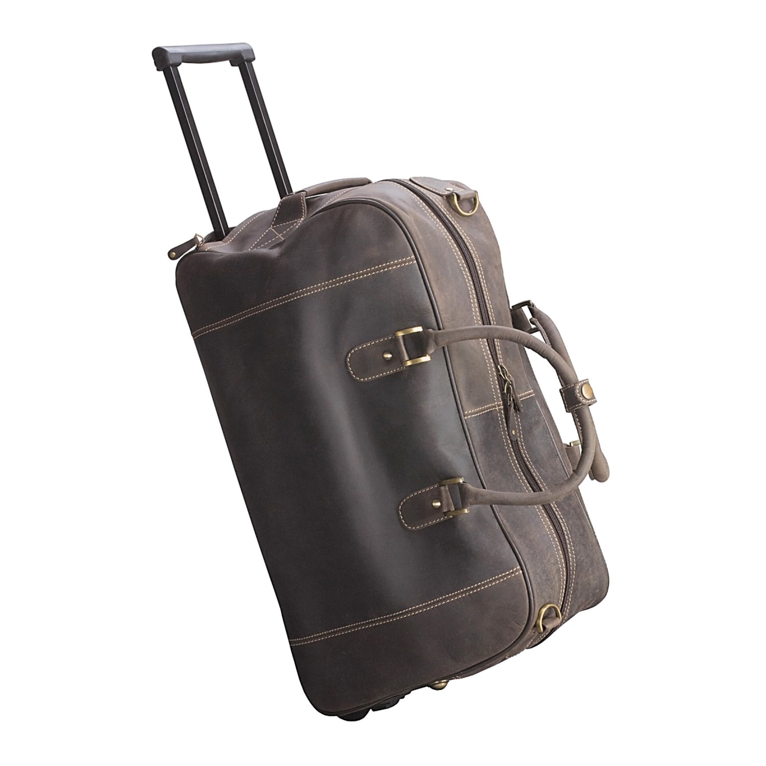 Australian Bag Outfitters Melbourne Rolling Duffel Bag - Carry On, Leather 2150A - Save 42%