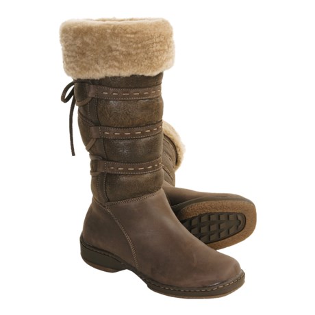 waterproof shearling boots women