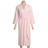 Cotn & Lu Pima Cotton Robe - Petite, Satin Piping (For Women)