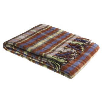 Johnstons of Elgin Shetland Wool Throw Blanket