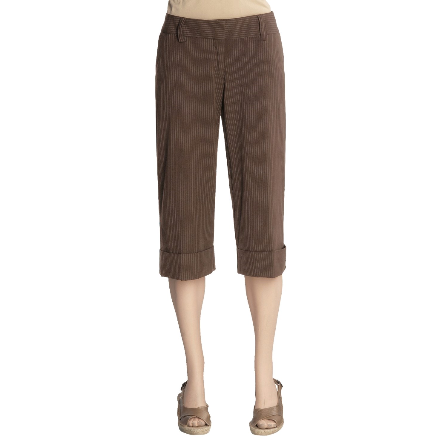 pinstripe capri pants