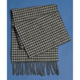 Johnstons of Elgin Multicolor Scarf - Woven Lambswool (For Men and Women)