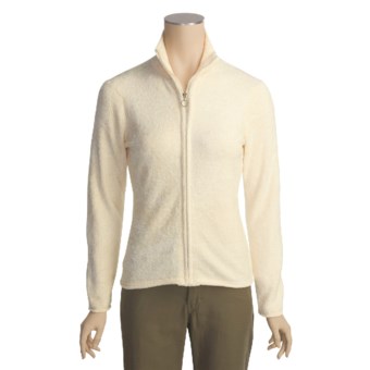 Calispia Micro Chenille Sweater - Full Zip (For Women)