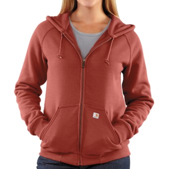 Carhartt Thermal Lined Hoodie Sweatshirt - Full Zip (For Women)