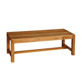 Three Birds Casual Backless Bench - 4', Premium Teak