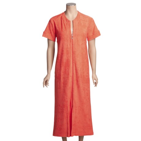 Perfect summer robe. - Review of Diamond Tea Long Zip Robe - Terry