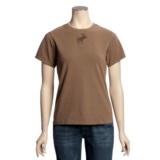 Ryan Michael Cotton Jersey Knit Shirt - Screenprint, Short Sleeve (For Women)