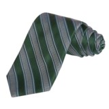 Altea Wide Stripe Tie - Silk-Wool (For Men)